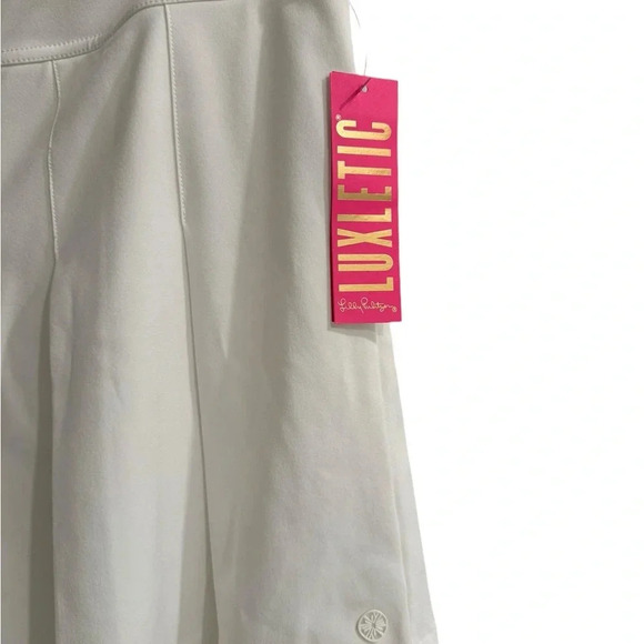 NEW Lilly Lily Pulitzer Frazer Luxletic Shorts Skort Skirt Plus Size 14 White - Picture 5 of 14